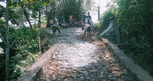 Kampung Belabeng Dusun Kebun, Gelar Pengecoran Swadaya dan Gotong Royong