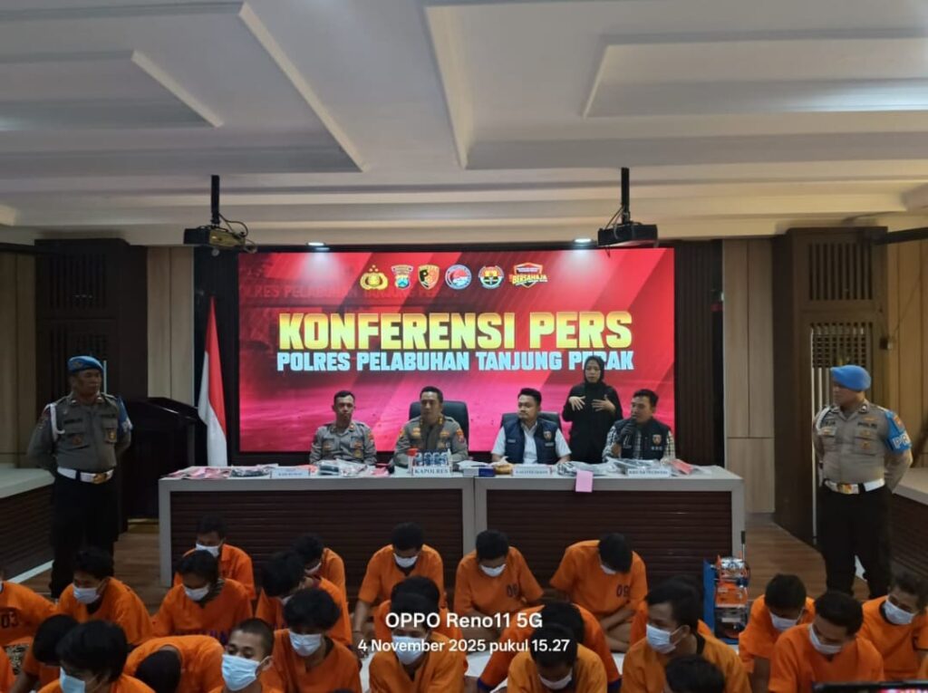 Polres Pelabuhan Tanjung Perak Ungkap Hasil Ops Sikat Semeru 2025