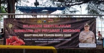 Jelang Pergantian Tahun, Polres Tanjung Perak Keluarkan Himbauan Larangan Menyalakan Kembang Api dan Petasan