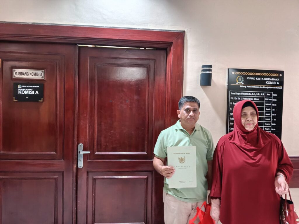 Tuntut Keadilan Tanah di Keputih, Ahli Waris Almarhum Dr. Hamzah Efendi Mengadu ke DPRD Surabaya