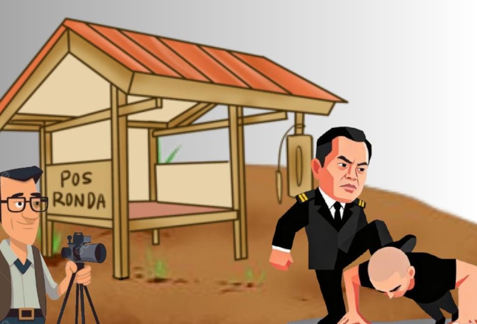 Cap Balok Kuning Bengkok Dua