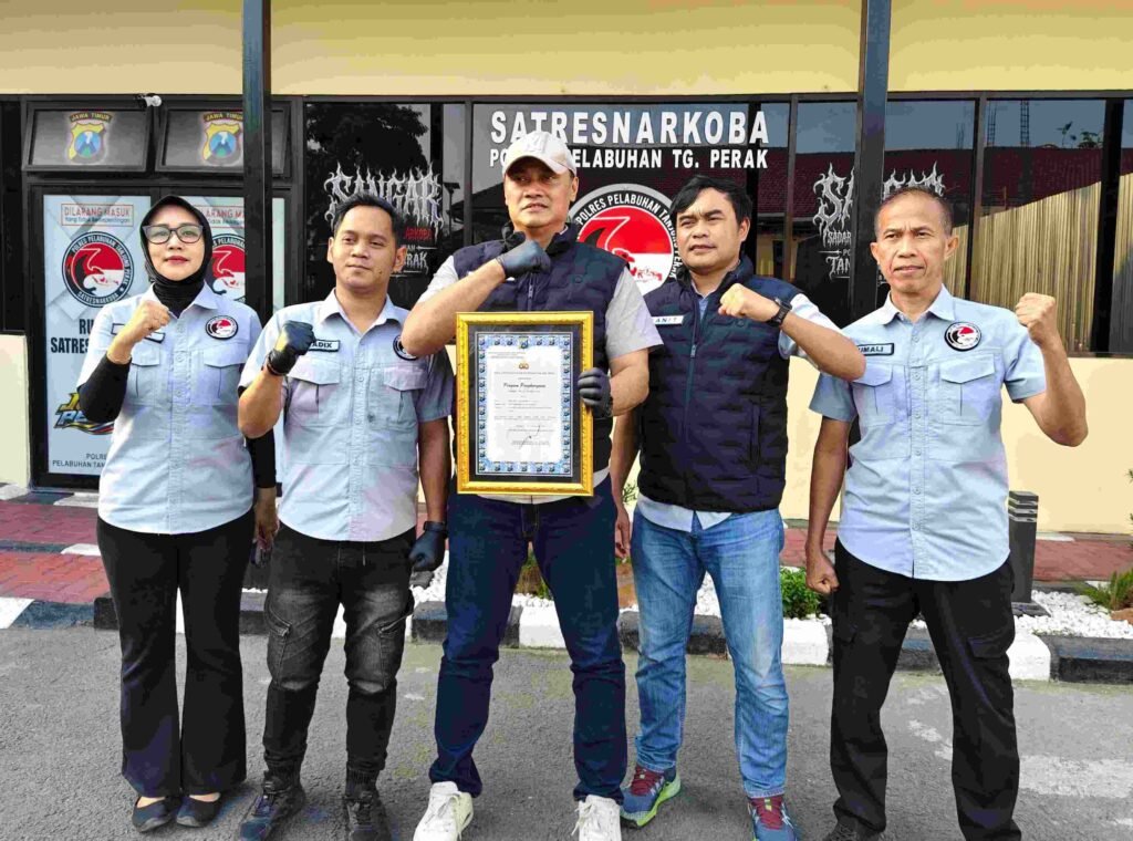 Satresnarkoba Tanjung Perak Sabet Juara 2 Ungkap Kasus Narkoba Se-Polda Jatim