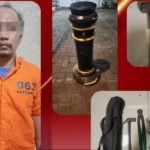 Polsek Pabean Cantikan Amankan DPO Pencuri 14 Bollard Di Kawasan Kembang Jepun. 
