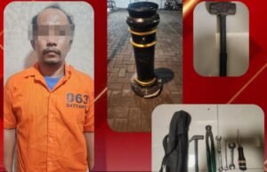 Polsek Pabean Cantikan Amankan DPO Pencuri 14 Bollard Di Kawasan Kembang Jepun. 